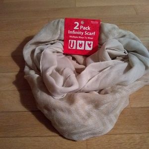 NWT 2 Pack Infinity Scarf